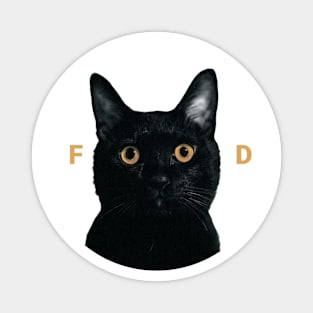 Cat loves FOOD Magnet